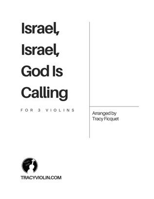 Book cover for Israel, Israel, God is Calling - Arranged for Violin
