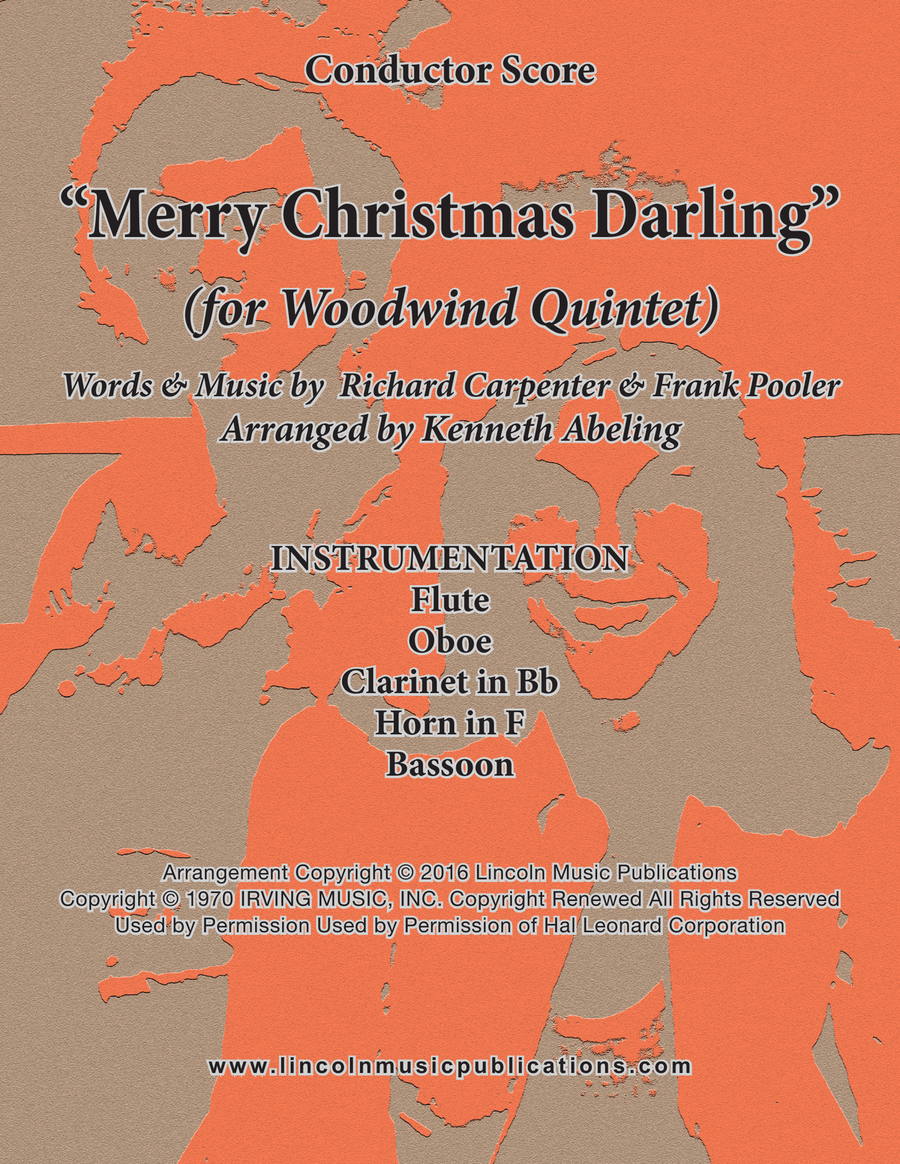 Merry Christmas, Darling Woodwind Quintet scores gallery preview page 1