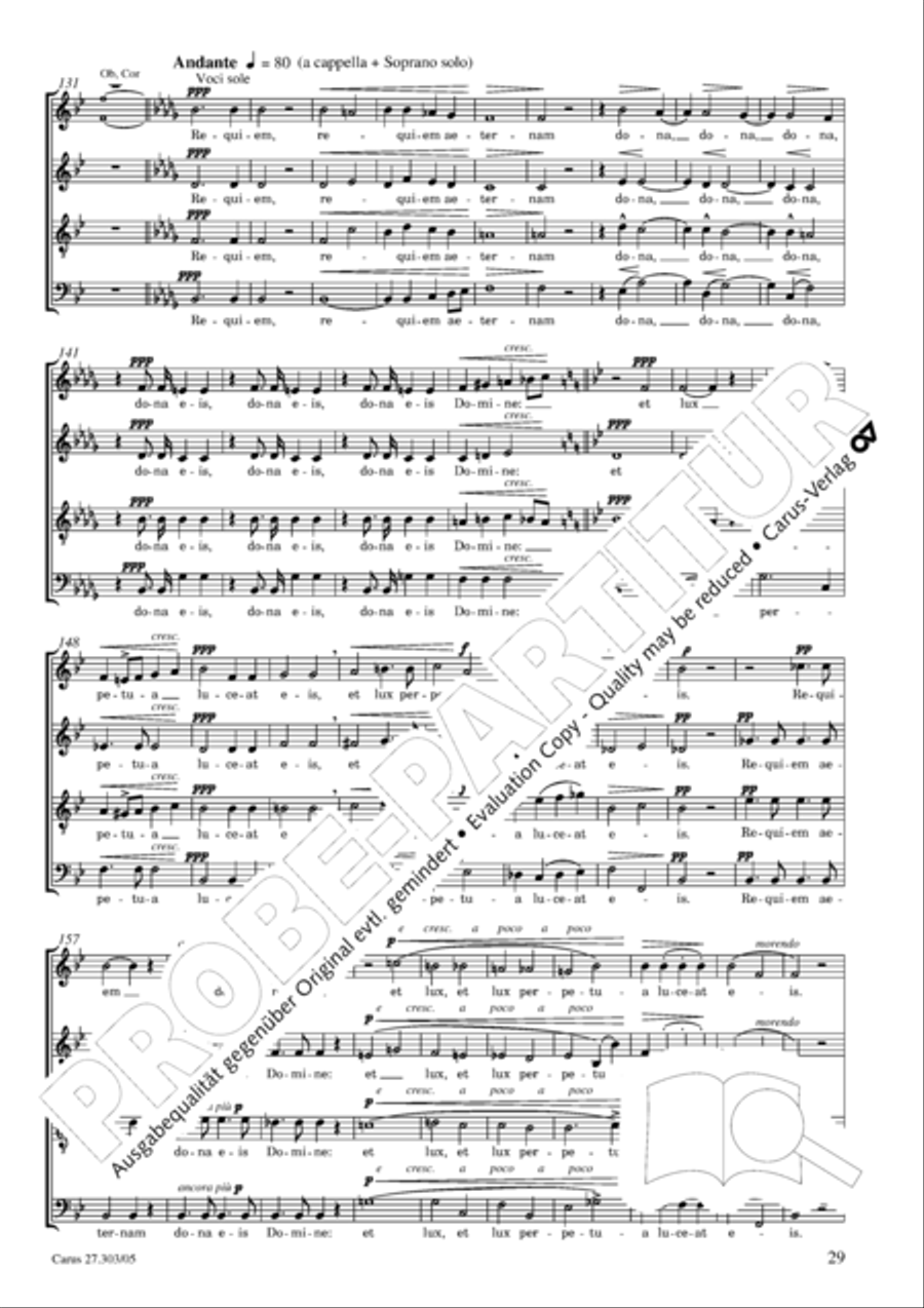 Messa da Requiem 4-Part scores gallery preview page 30