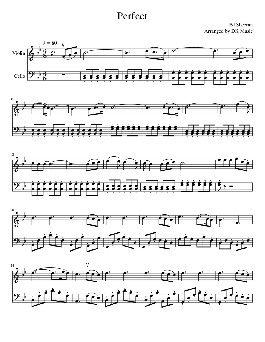 Ed sheeran deals perfect cello