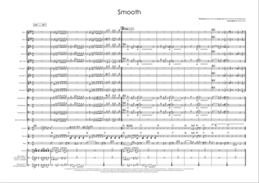 Smooth Smooth Jazz Ensemble scores gallery preview page 1