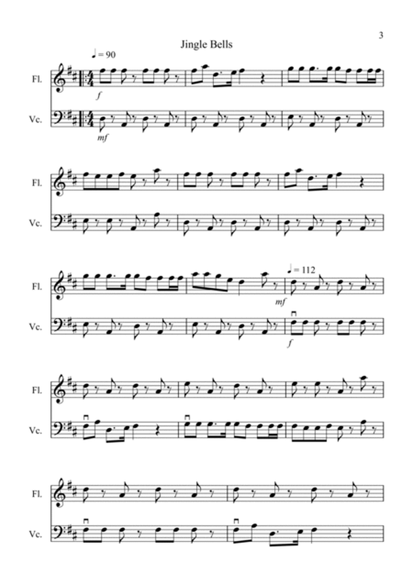 8 Easy Christmas Duets for Flute and Cello image number null