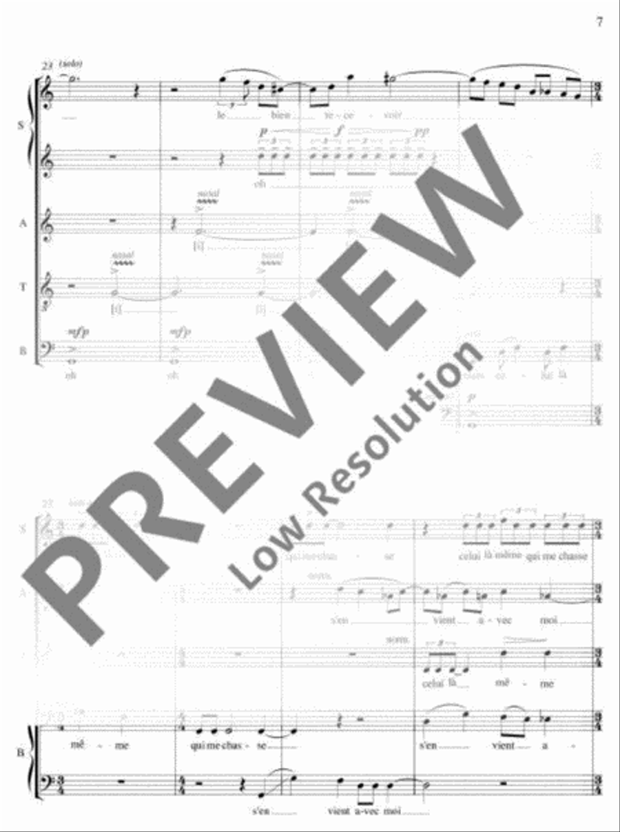 Élégie sur le royaume Tchong 4-Part scores gallery preview page 8
