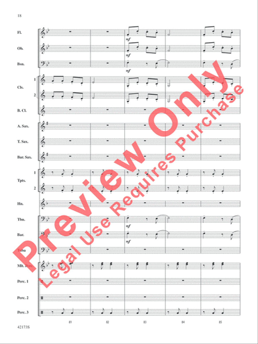 Jingle Band! Concert Band scores gallery preview page 19