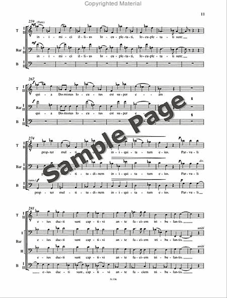 Lamentationes Jeremiae Prophetae TTBB scores gallery preview page 12