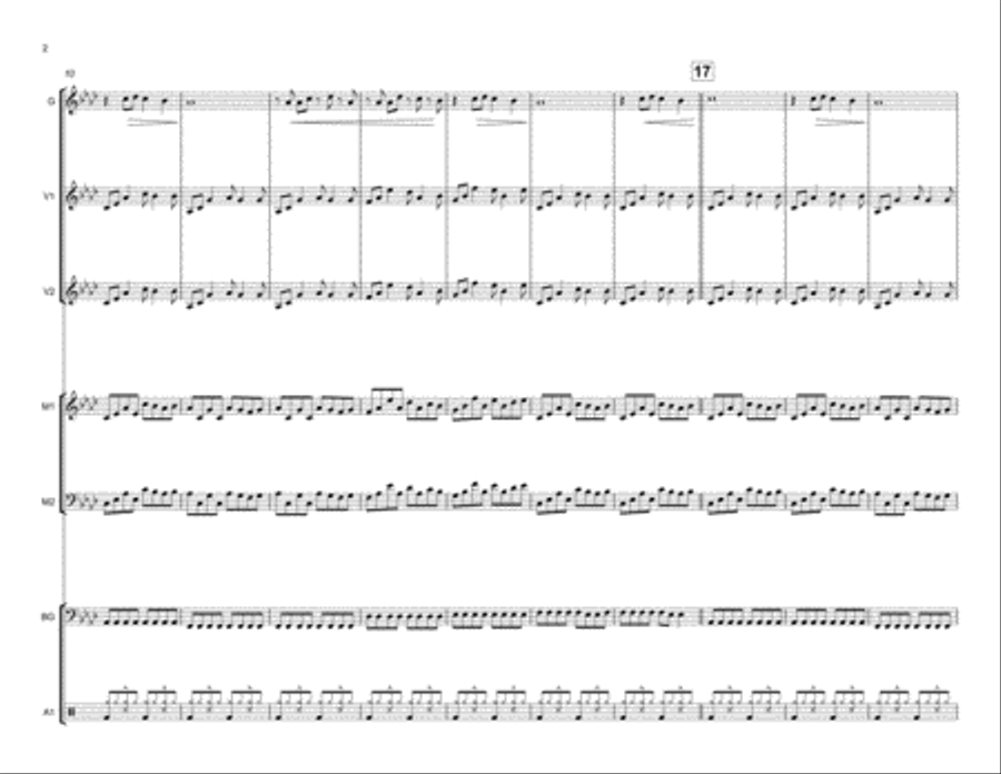 Every Breath You Take Percussion Ensemble scores gallery preview page 3