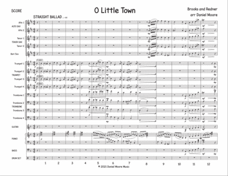 O Little Town Jazz Ensemble scores gallery preview page 2