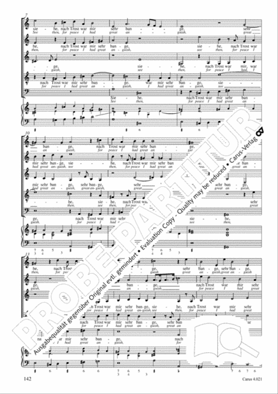 Schein: Israelsbrunnlein. Fontana d'Israel. Complete edition Choir scores gallery preview page 149