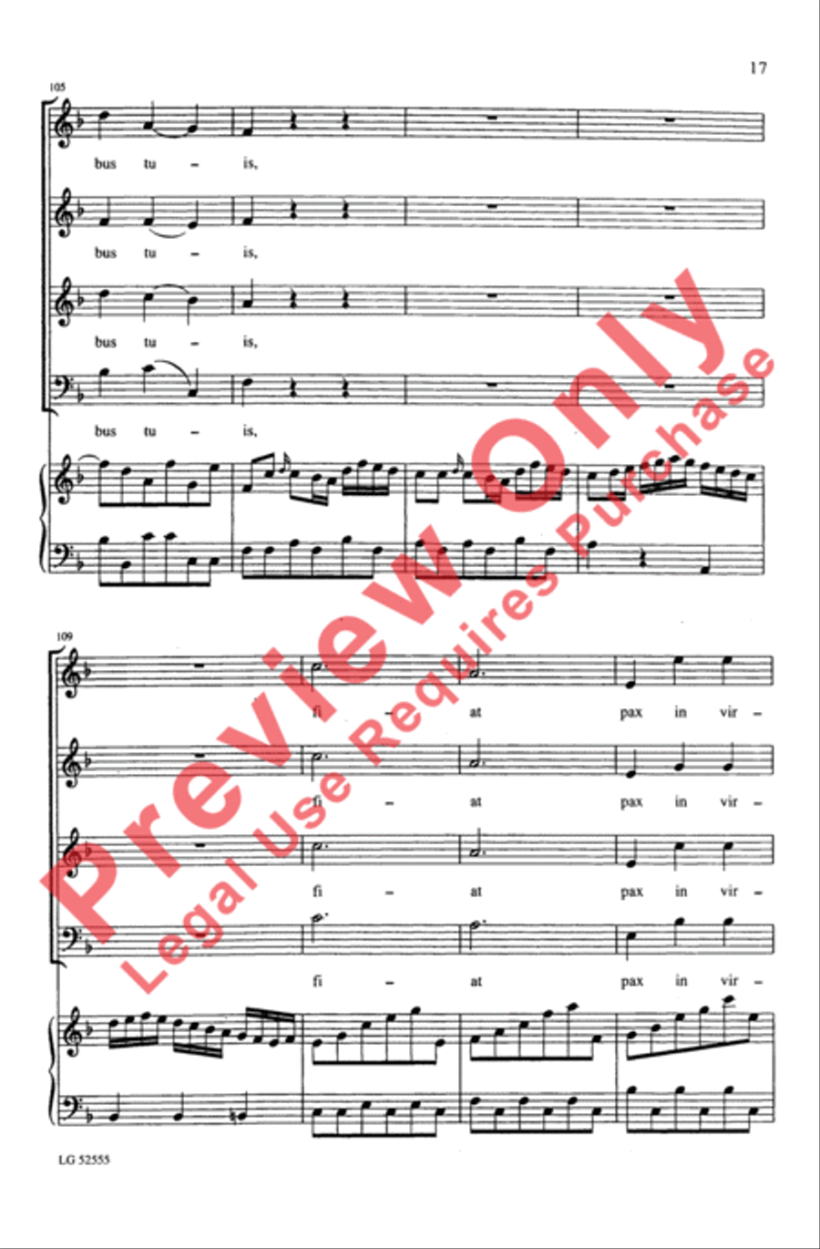 Laetatus Sum 4-Part scores gallery preview page 17