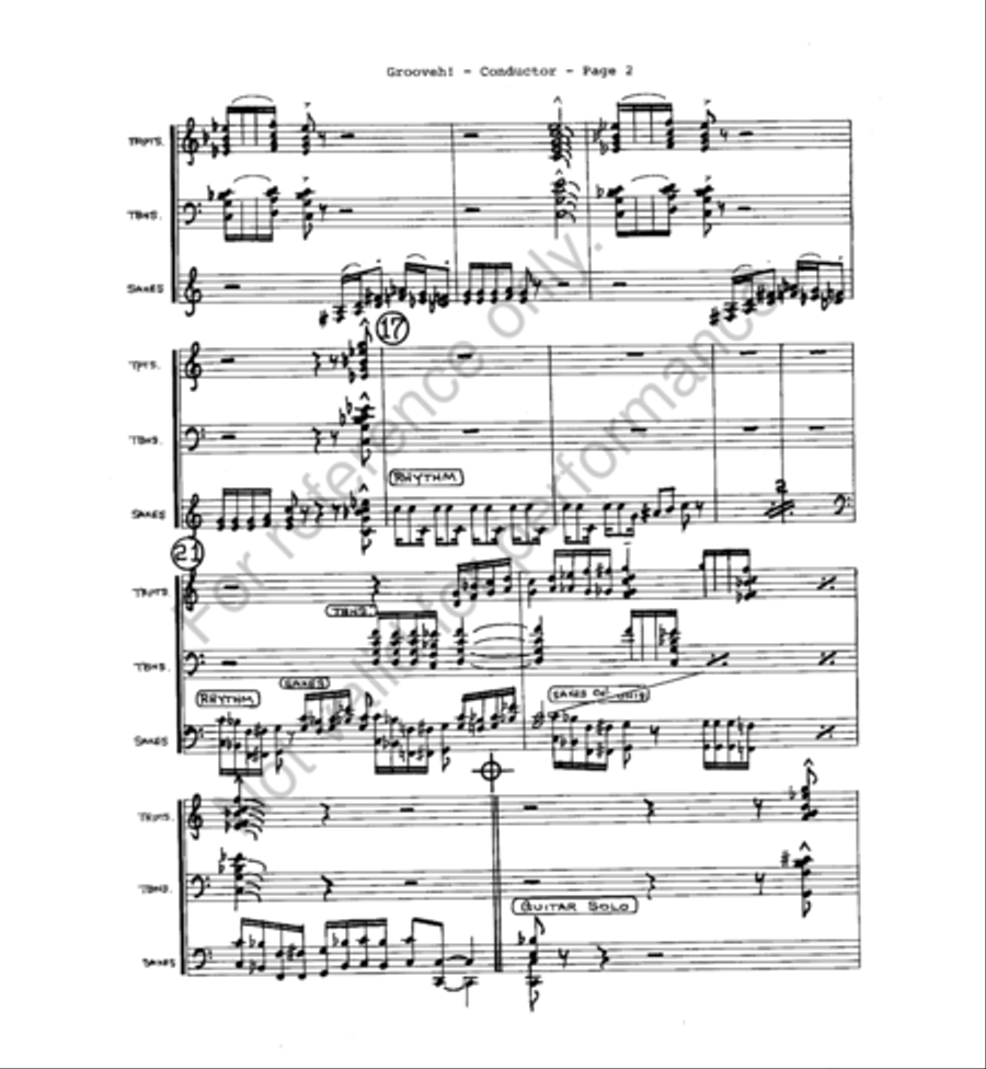 Grooveh! Grooveh! Jazz Ensemble scores gallery preview page 3