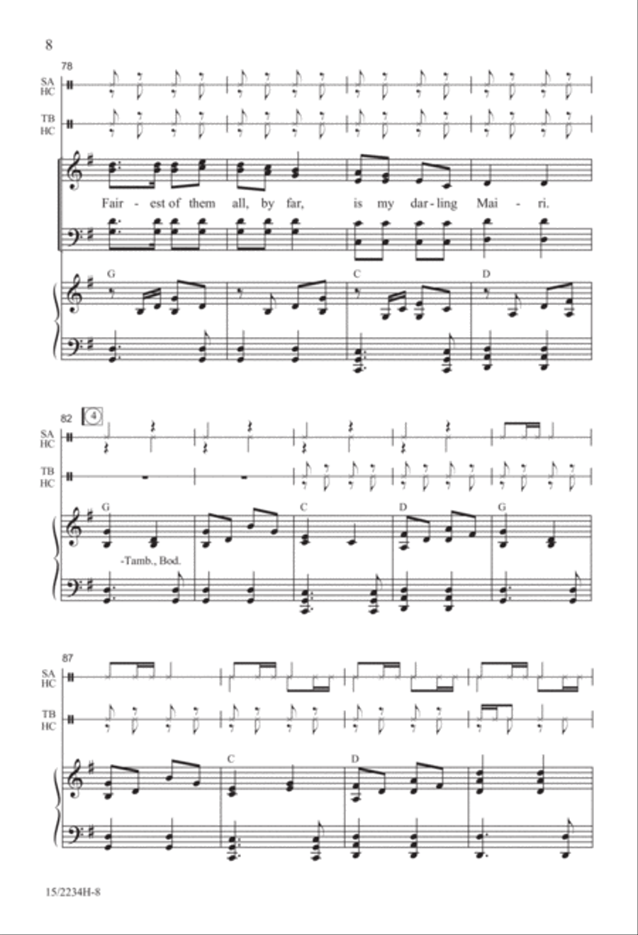 Mairi's Wedding 4-Part scores gallery preview page 8