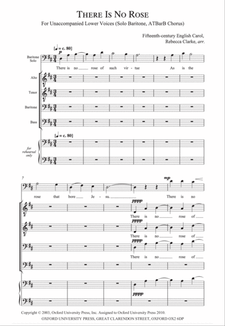 There is no rose A Cappella scores gallery preview page 3