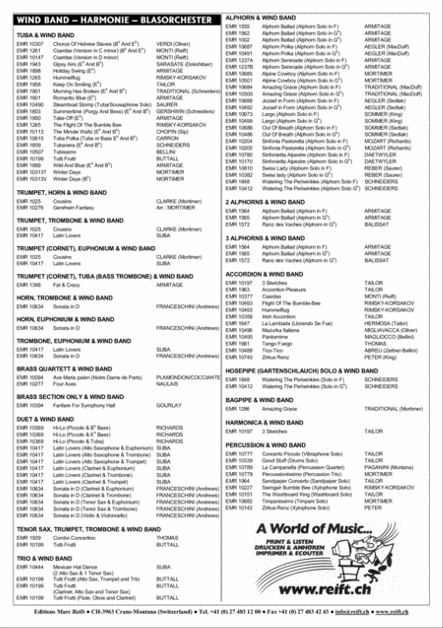 Tico-Tico Concert Band scores gallery preview page 12