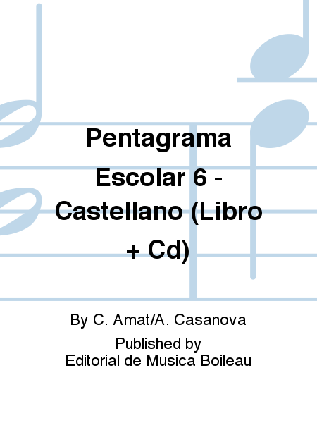 Pentagrama Escolar 6 - Castellano (Libro + Cd)