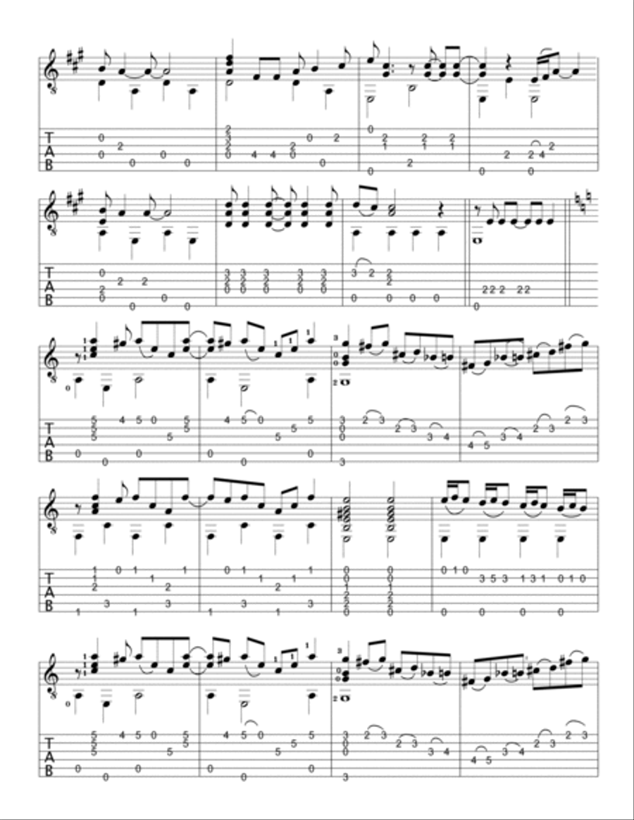 Runaway Electric Guitar scores gallery preview page 3
