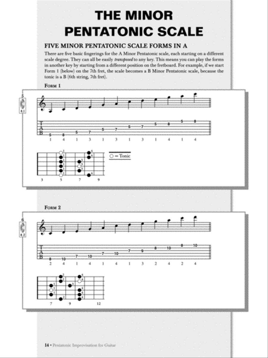 Pentatonic Improvisation for Guitar Guitar Tablature scores gallery preview page 7