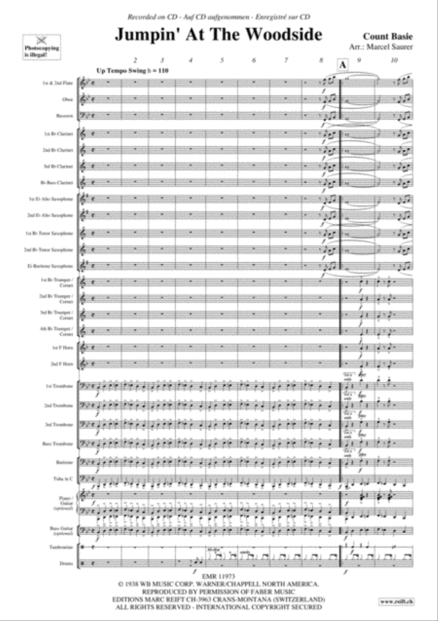 Jumpin' At The Woodside Concert Band scores gallery preview page 3