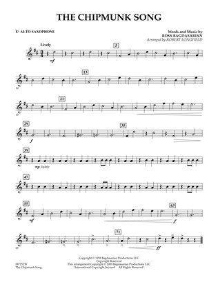 The Chipmunk Song - Eb Alto Saxophone