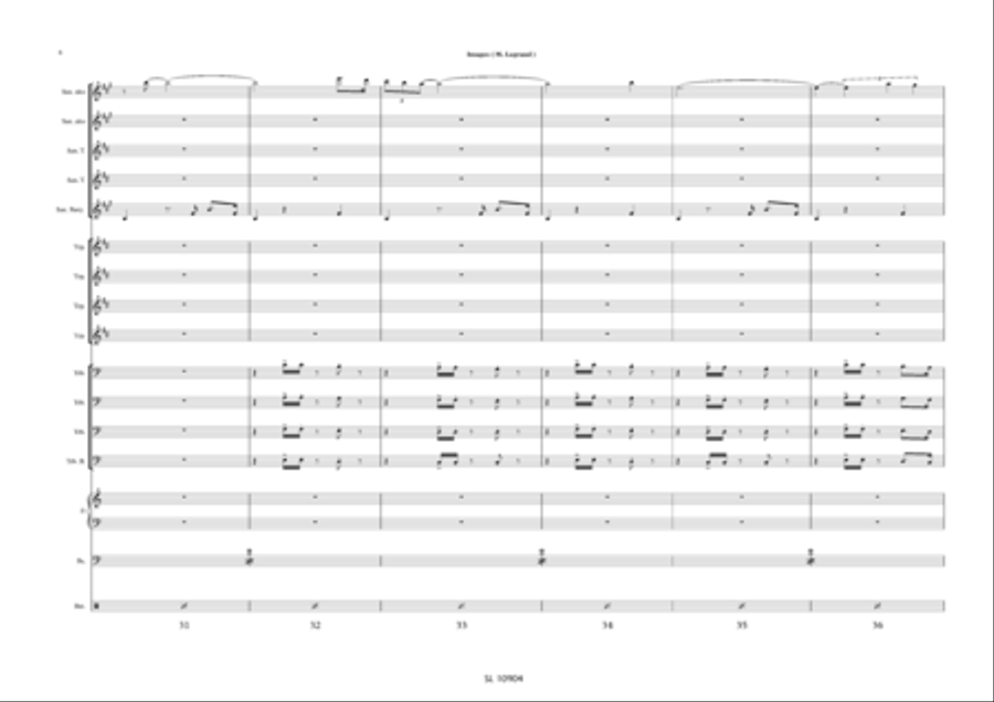 Images pour big band et sax alto solo / piano solo Jazz Ensemble scores gallery preview page 7