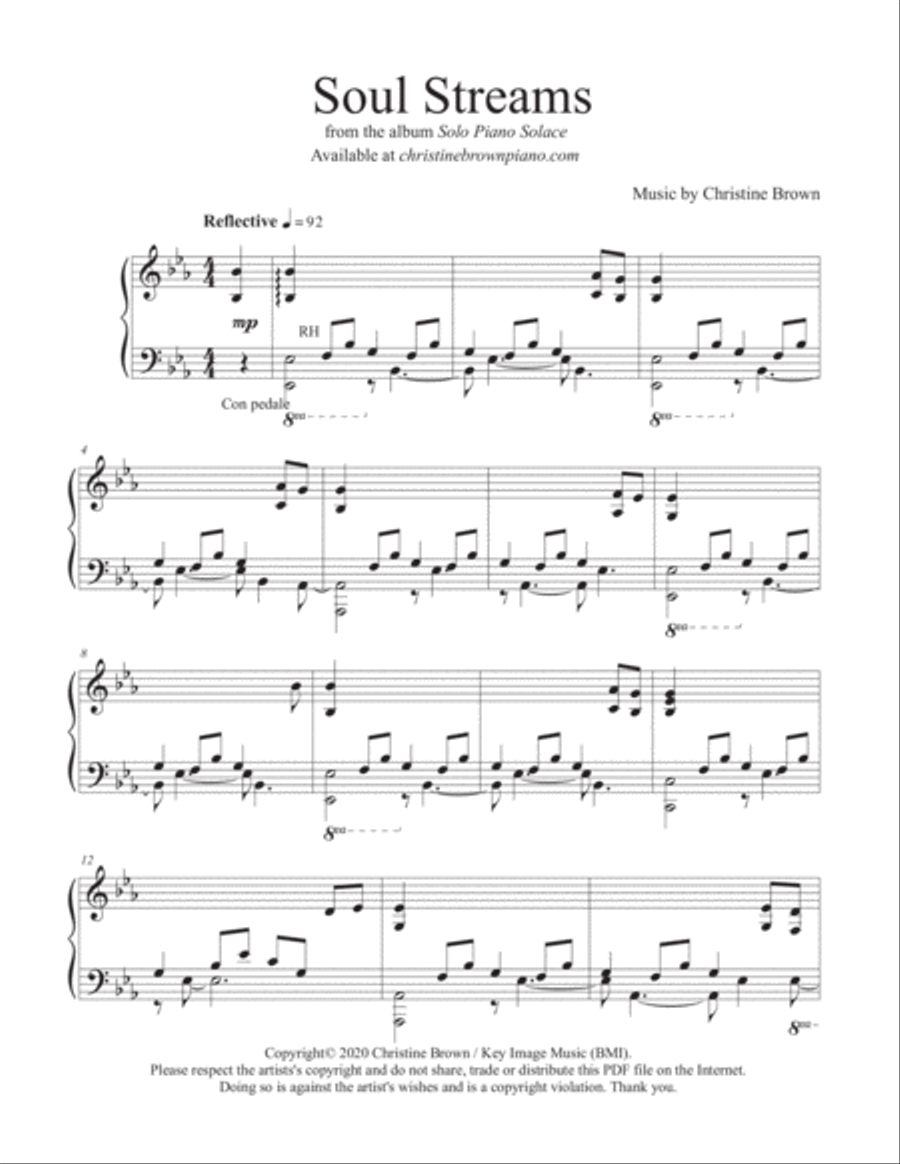 Soul Streams Piano Solo scores gallery preview page 1