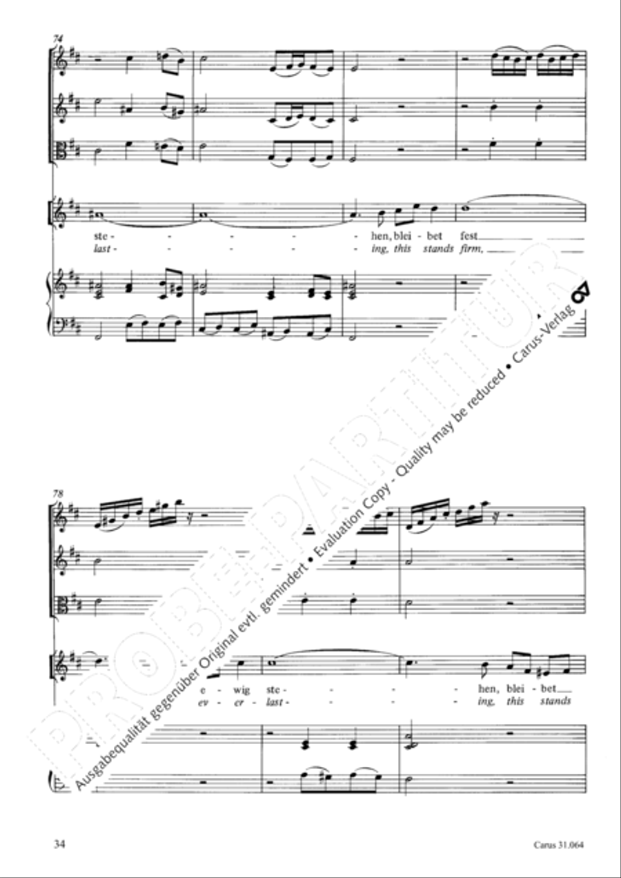 See now, what kind of love (Sehet, welch eine Liebe hat uns der Vater erzeiget) 4-Part scores gallery preview page 35