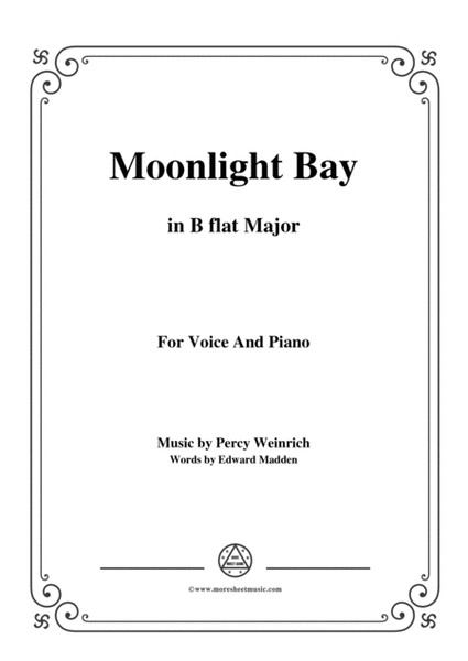 Percy Wenrich-Moonlight Bay,in B flat Major,for Voice and Piano image number null