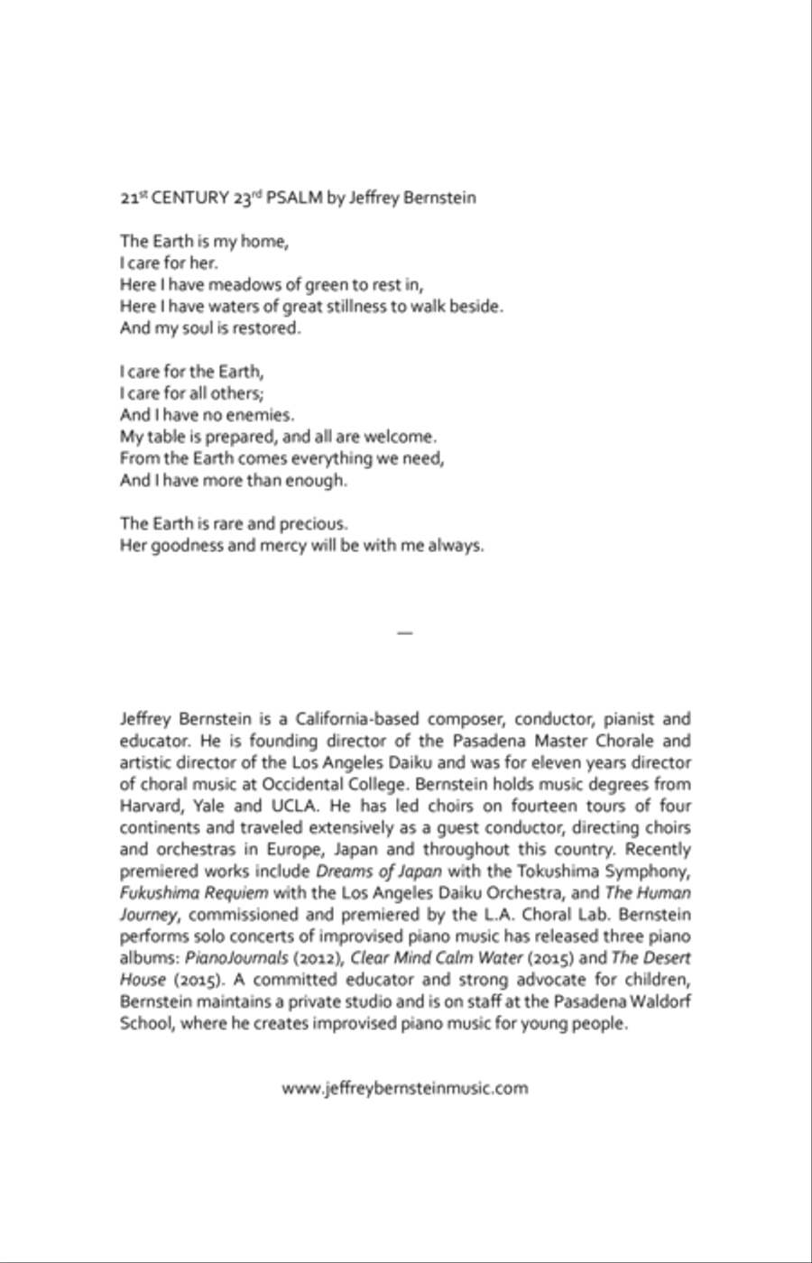 21st Century 23rd Psalm 4-Part scores gallery preview page 2