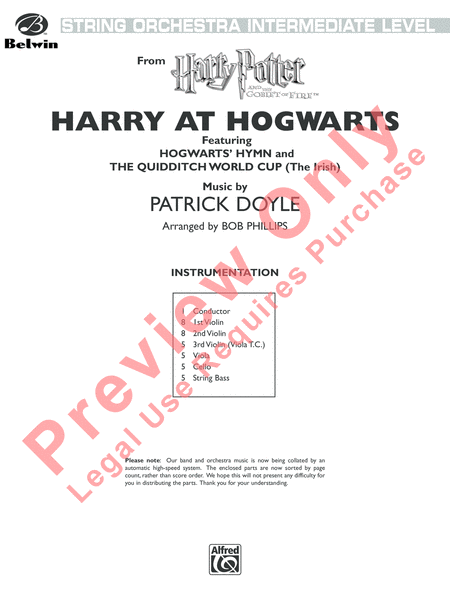 Harry at Hogwarts, Themes from Harry Potter and the Goblet of Fire