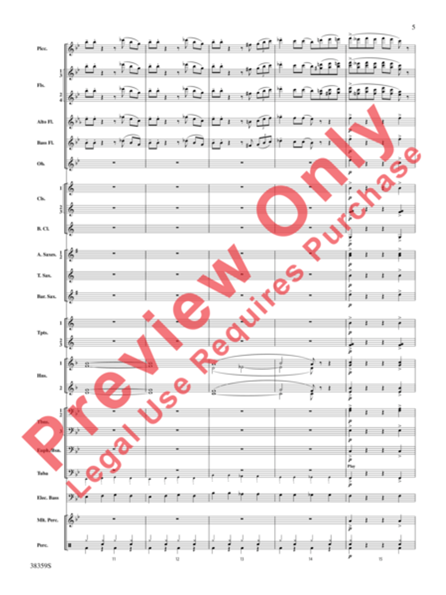 Those Fabulous Flutes Concert Band scores gallery preview page 6