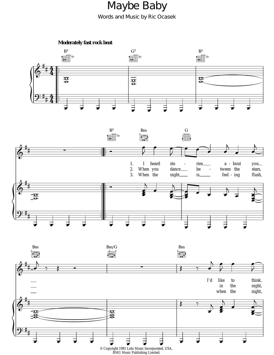 Maybe Baby Acoustic Guitar scores gallery preview page 1