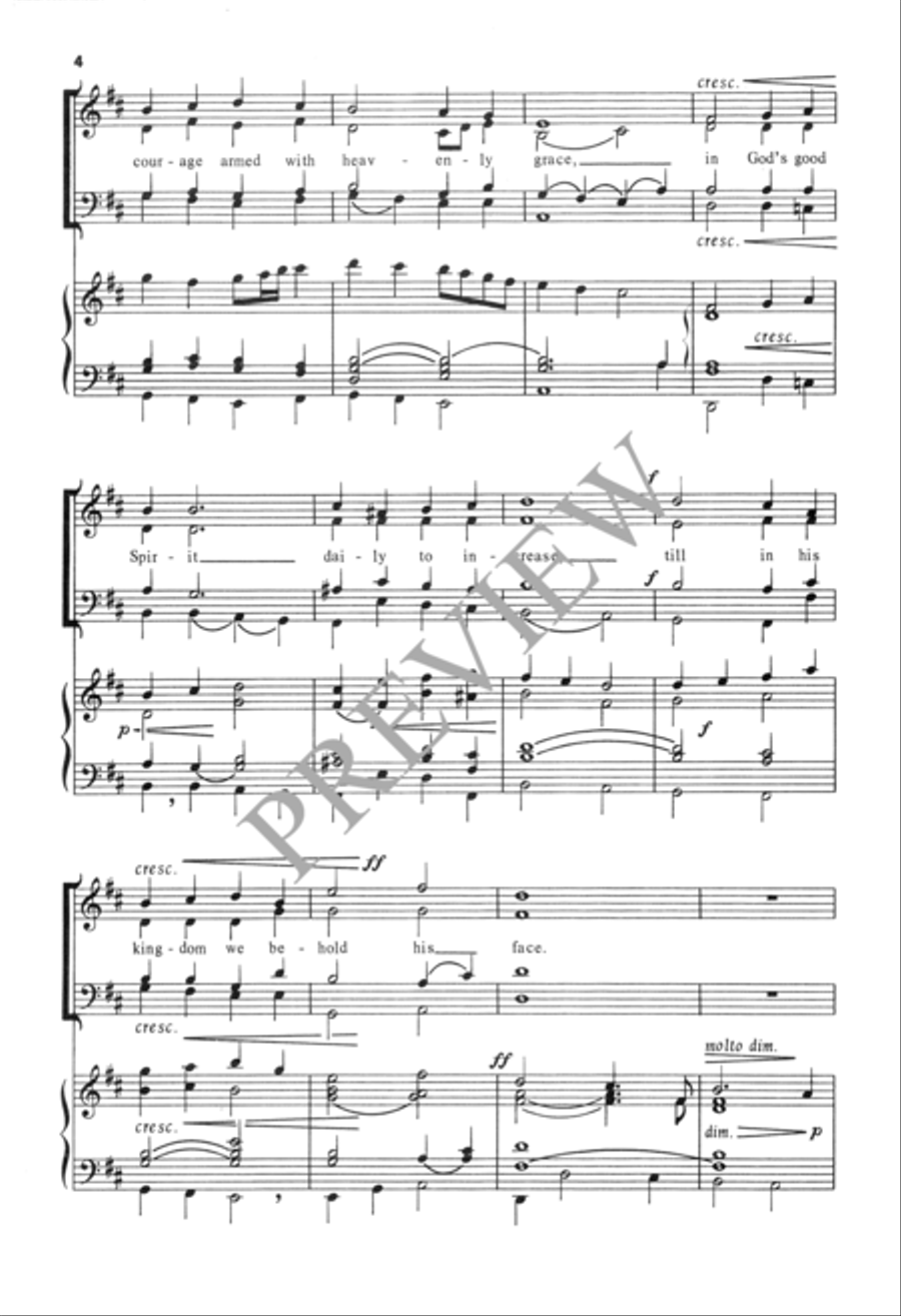Go Forth for God 4-Part scores gallery preview page 5