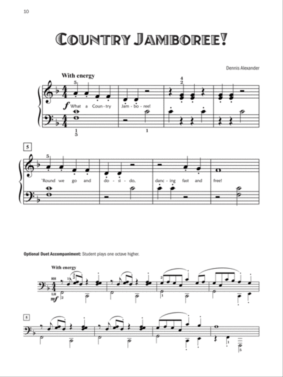 Five-Star Solos, Book 1 Easy Piano scores gallery preview page 8