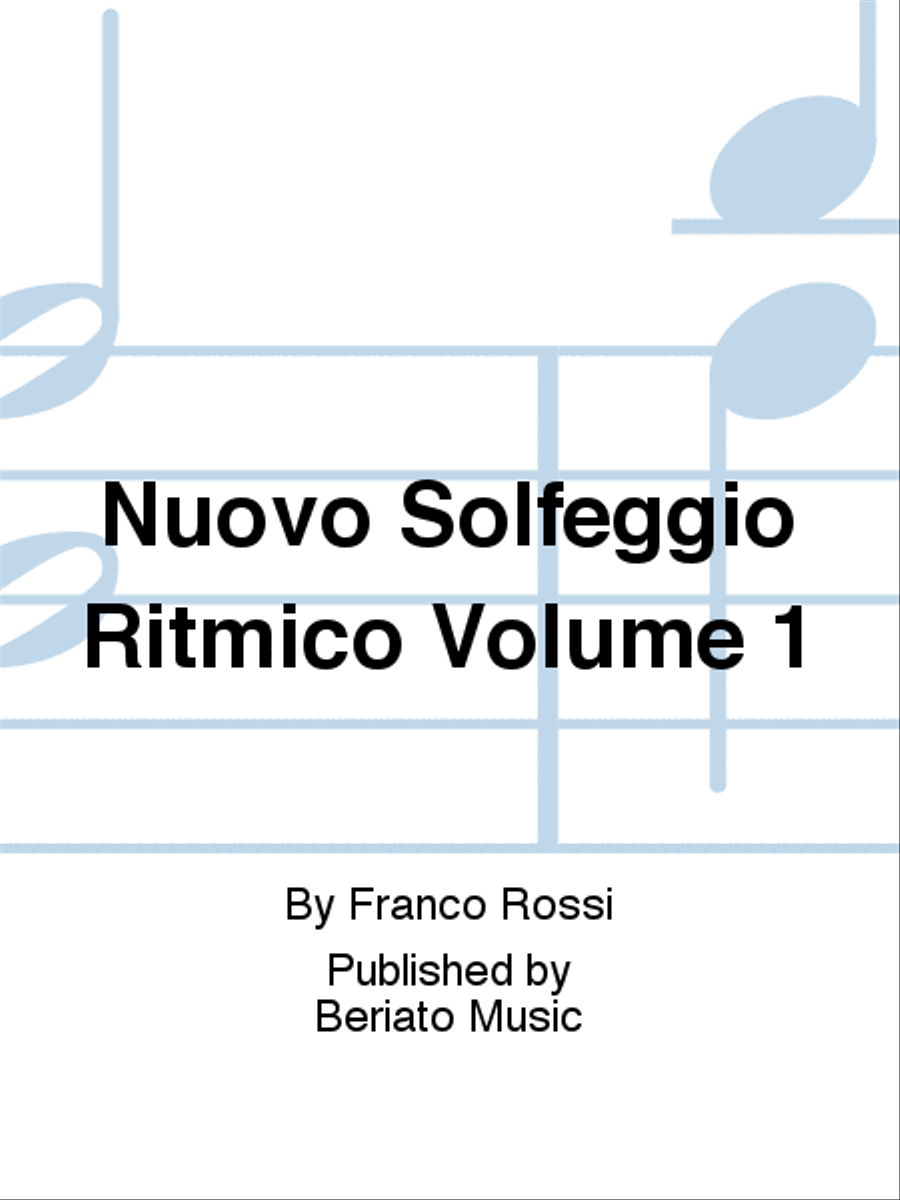 Nuovo Solfeggio Ritmico Volume 1 CD scores gallery preview page 1