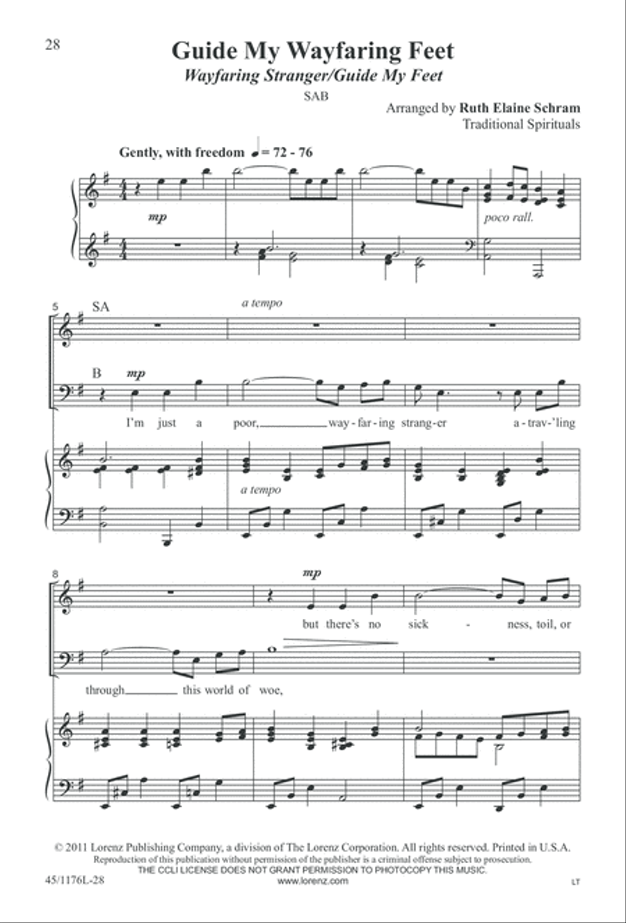 10 More Anthems for about 10 Singers 3-Part scores gallery preview page 28