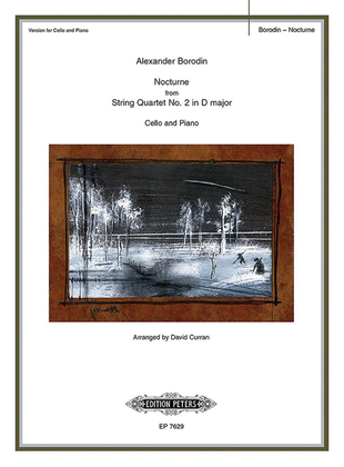Book cover for Nocturne from String Quartet No. 2 in D Major - Cello and Piano