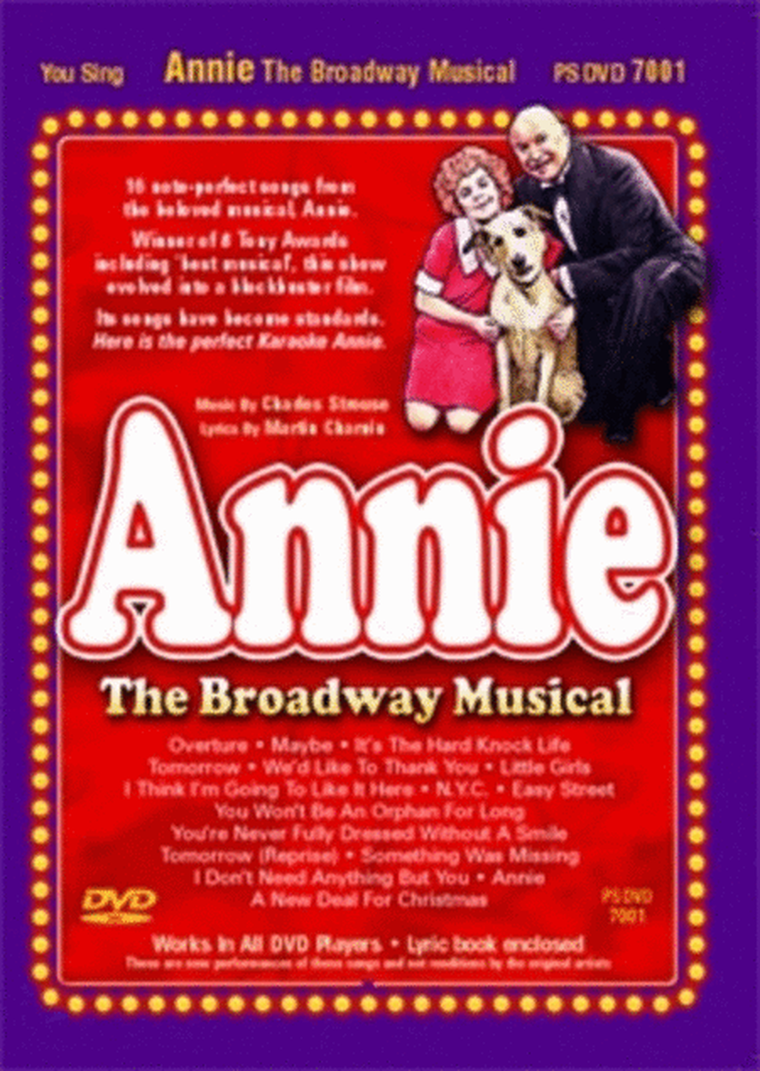 Sing The Shows Annie Dvd
