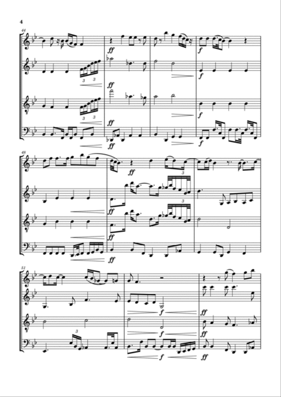 Lonesome Susie Woodwind Quartet scores gallery preview page 5
