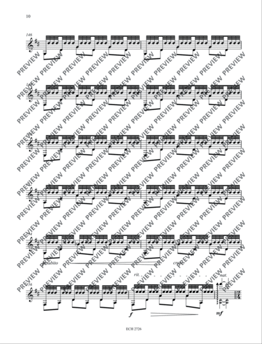 Feuerbach Variations Classical Guitar scores gallery preview page 11