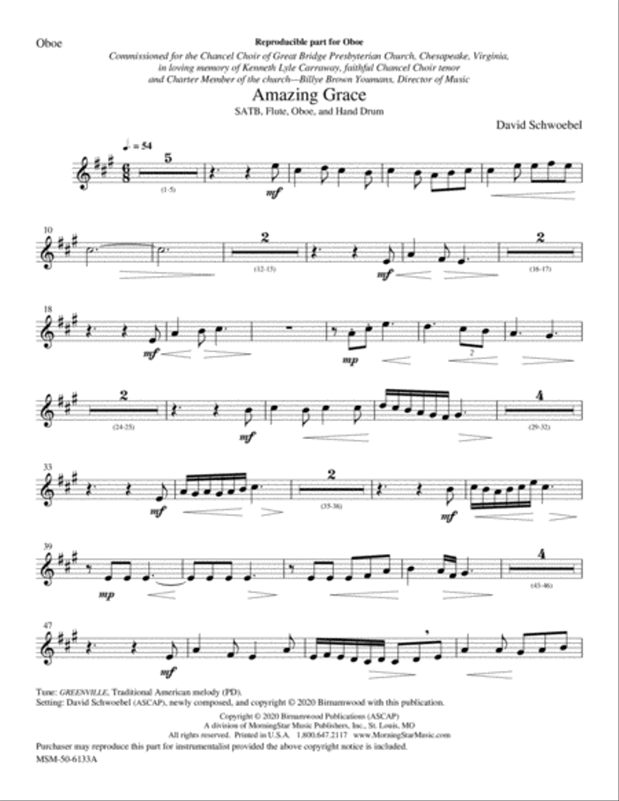Amazing Grace Choir scores gallery preview page 3
