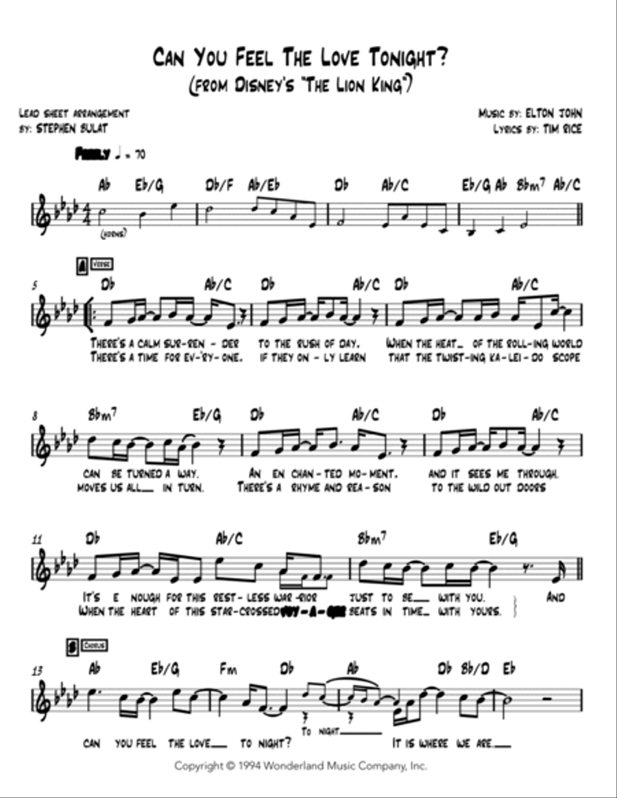 Can You Feel The Love Tonight Large Ensemble scores gallery preview page 2