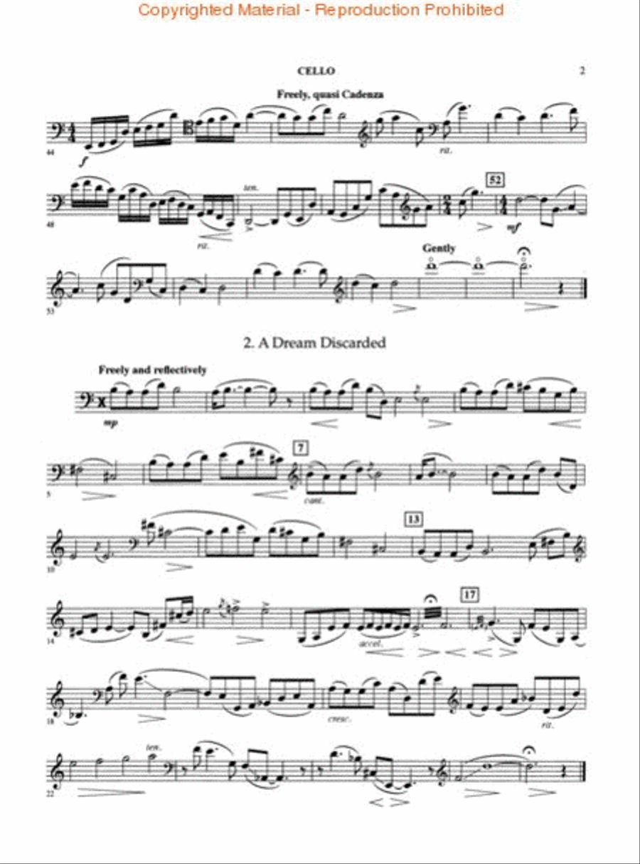 Three Pieces from Memoirs of a Geisha Piano Accompaniment scores gallery preview page 3