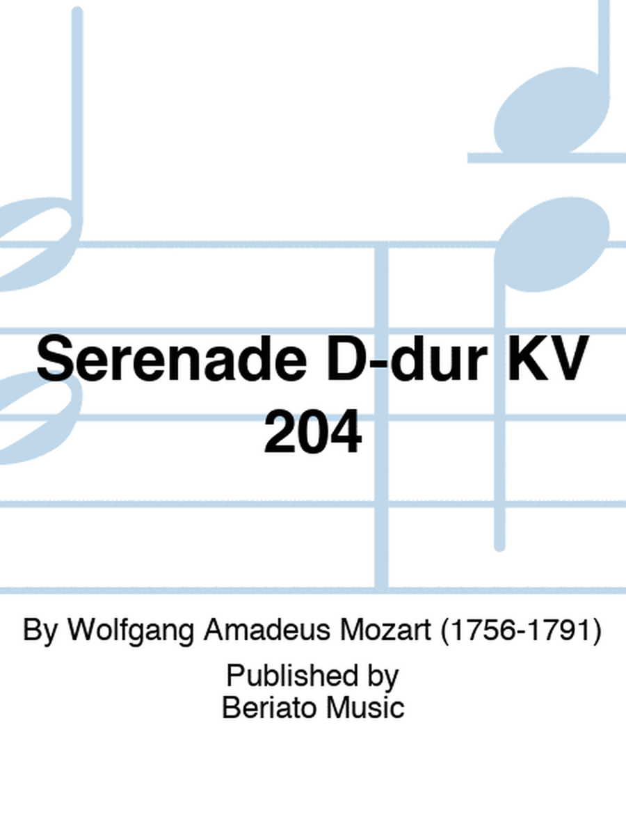 Serenade D-dur KV 204