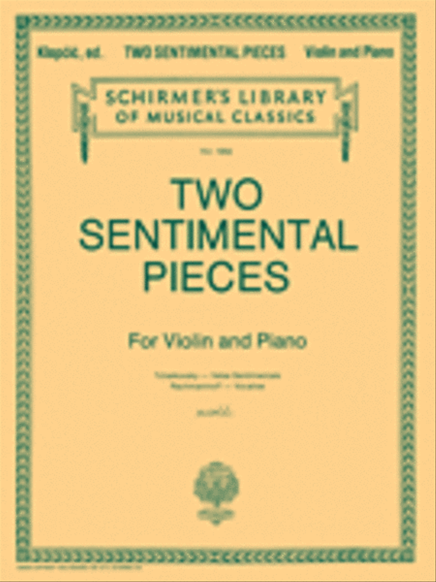 Two Sentimental Pieces Violin Solo scores gallery preview page 1