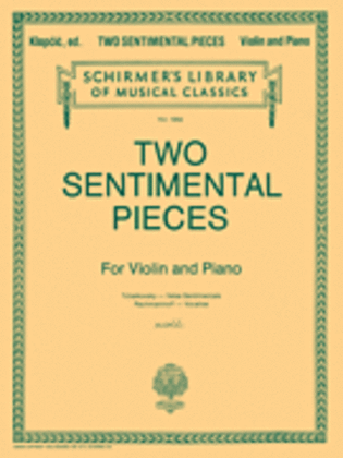 Book cover for Two Sentimental Pieces