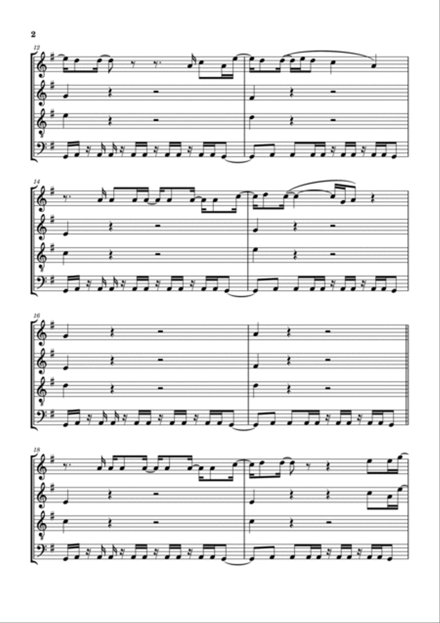 Crazy Saxophone Quartet scores gallery preview page 3