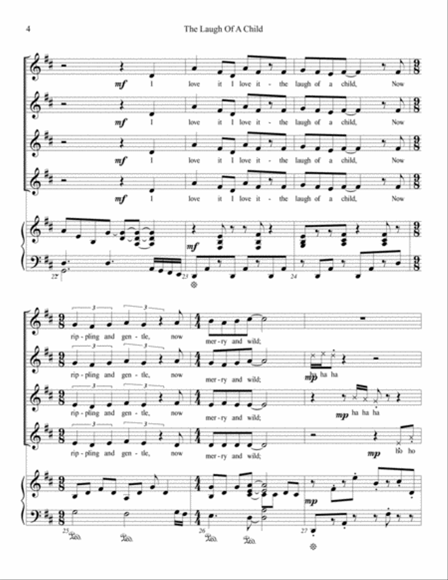 Laugh of a Child Small Ensemble scores gallery preview page 4