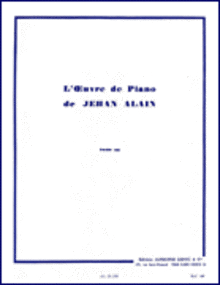 L'Oeuvre de Piano - Volume 3