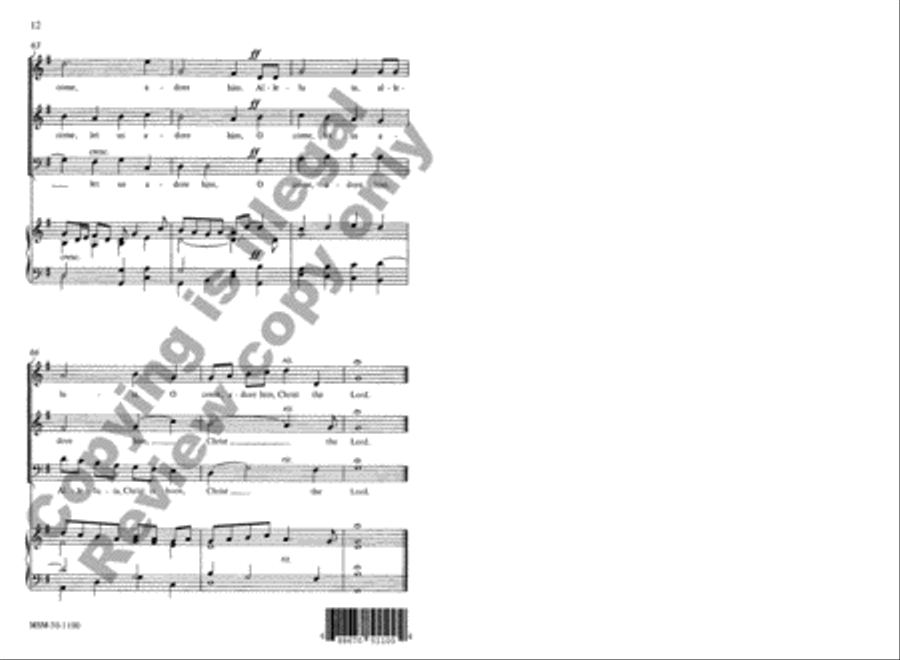 Adeste Fideles 3-Part scores gallery preview page 11