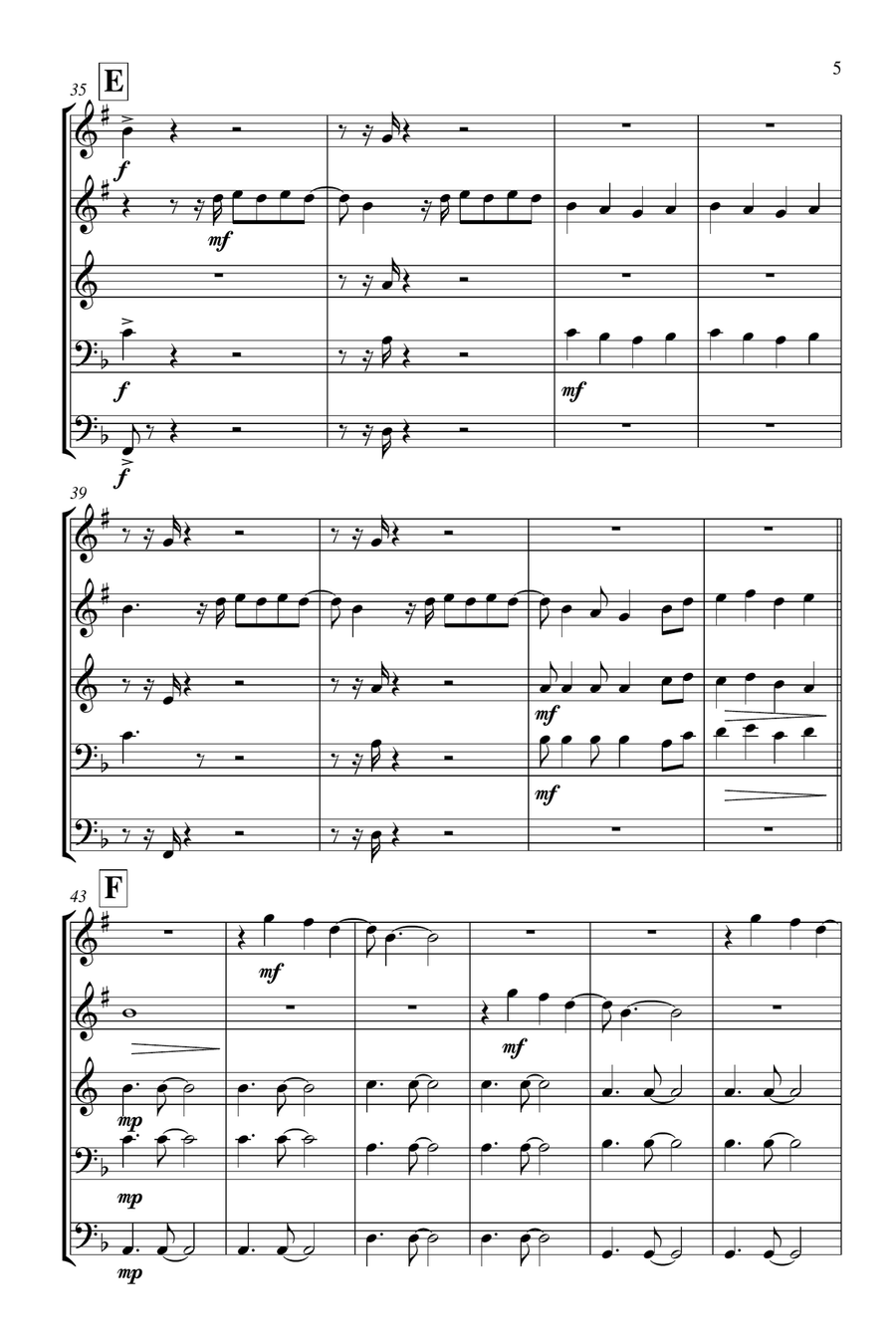 Fluorescent Adolescent Brass Ensemble scores gallery preview page 6