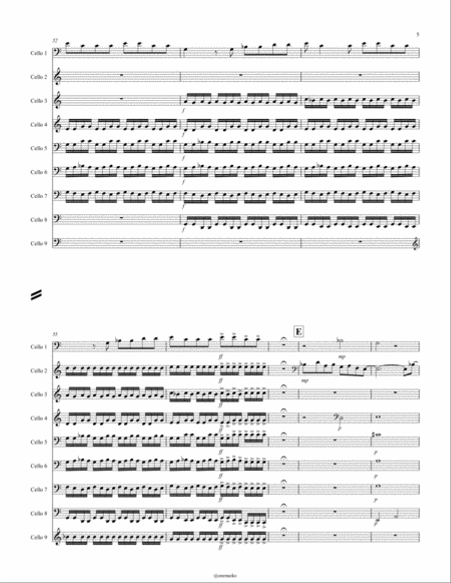 Mad World Cello scores gallery preview page 6